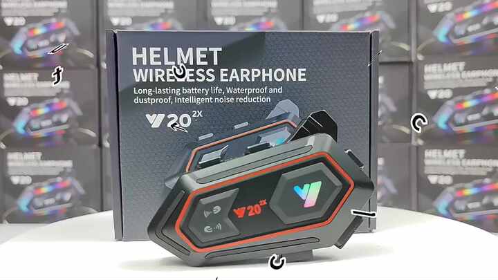 Hot Sale CVC Noise Cancellation Stereo Music IPX6 Waterproof Motorcycle Bluetooth Helmet Intercom Headset For Full Face Helmet - View #13