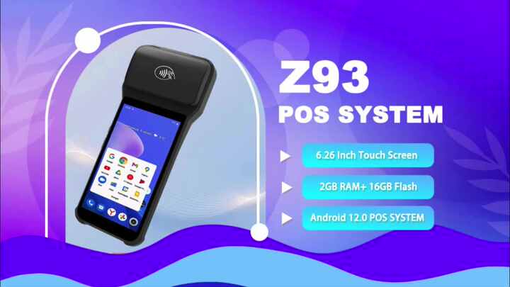 ZCS Z93 Android 12.0 Go Scrangle Handheld Pos Wcdma Terminal