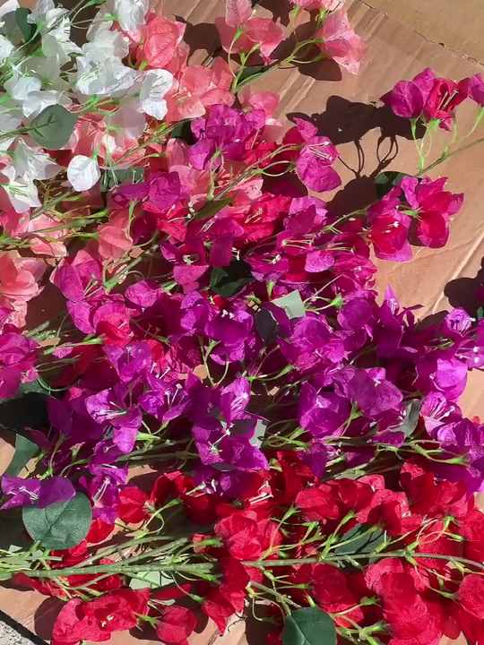 EGVG248 Wholesale wedding event decoration triangle plum flowers silk