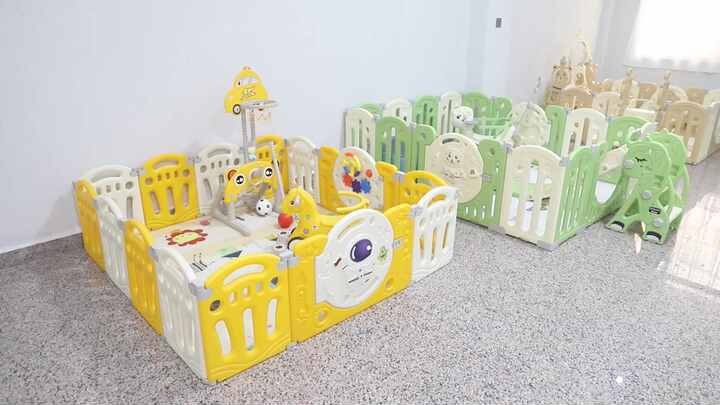 Foldable Eco-Friendly Complete Set Baby Safety Fence Play Pen Set Playpens  Purple Cerco De Bebe Blue Kids' Baby Safety Playpens