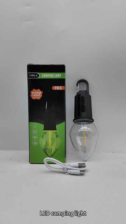 4 Stück LED-Campinglaternen – Wiederaufladbar, Wasserdicht, 3 Modi (hell, Halb, SOS), Mit Haken, USB-C, Für Zelt & Outdoor