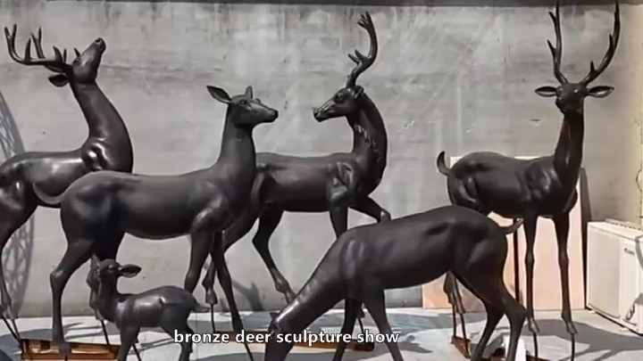 美術品　ブロンズ像　【2頭の鹿deers】　オブジェ 美術品 ブロンズ像 【2頭の鹿deers】 オブジェ - メルカリ