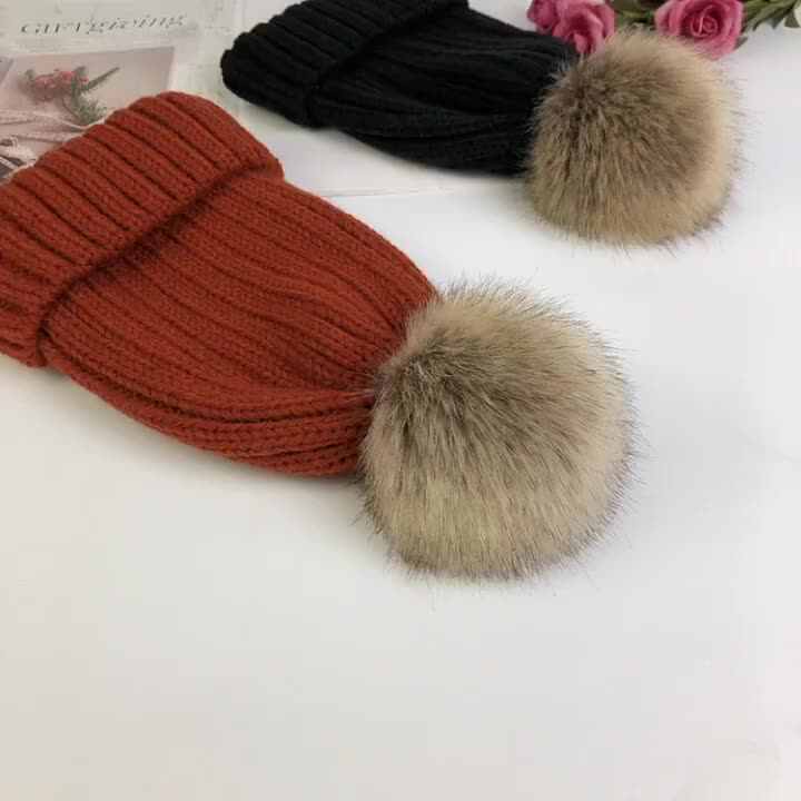 Women Winter Y2K Cute Bow Cat Ears Beanie Hats Slouchy Plush