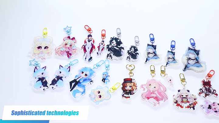 Custom Acrylic Keychains Transparent, Double Sided Printing