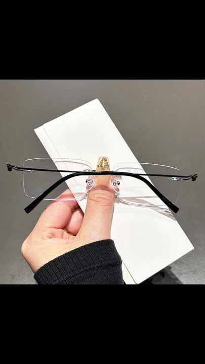 0622-C Wholesale Business Women Men Metal Frameless Eyeglasses