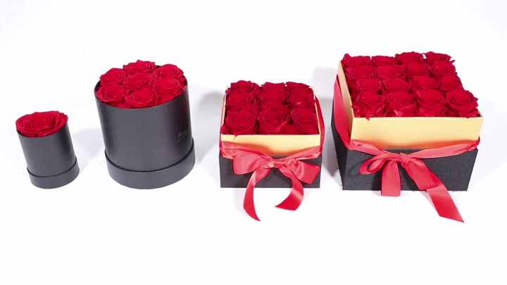 forever flower box with natural real preserved long lasting