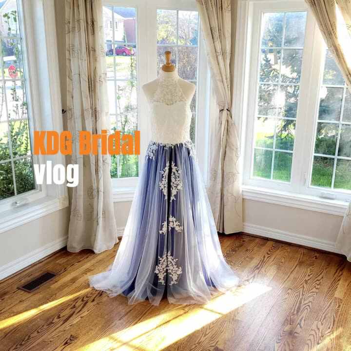 blue floral fit and flare dress Sienna Blue Floral Mini Dress by Sky To Moon - Size L