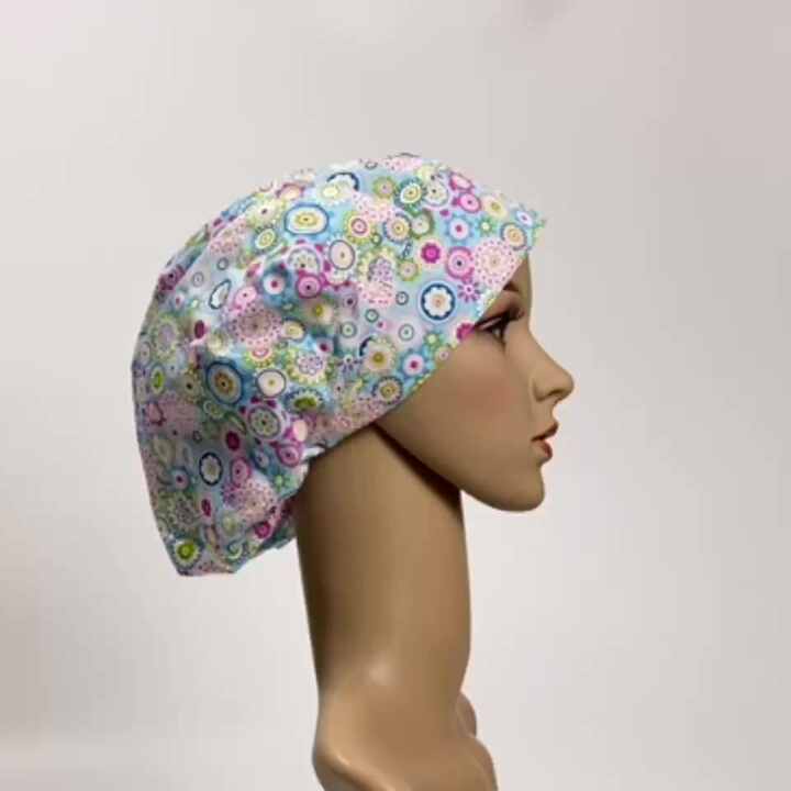 OEM Factory Surgical Cap for Long Hair Large 100% Cotton Christmas for  Nurse Surgical Scrub Hats Caps Printed Woman