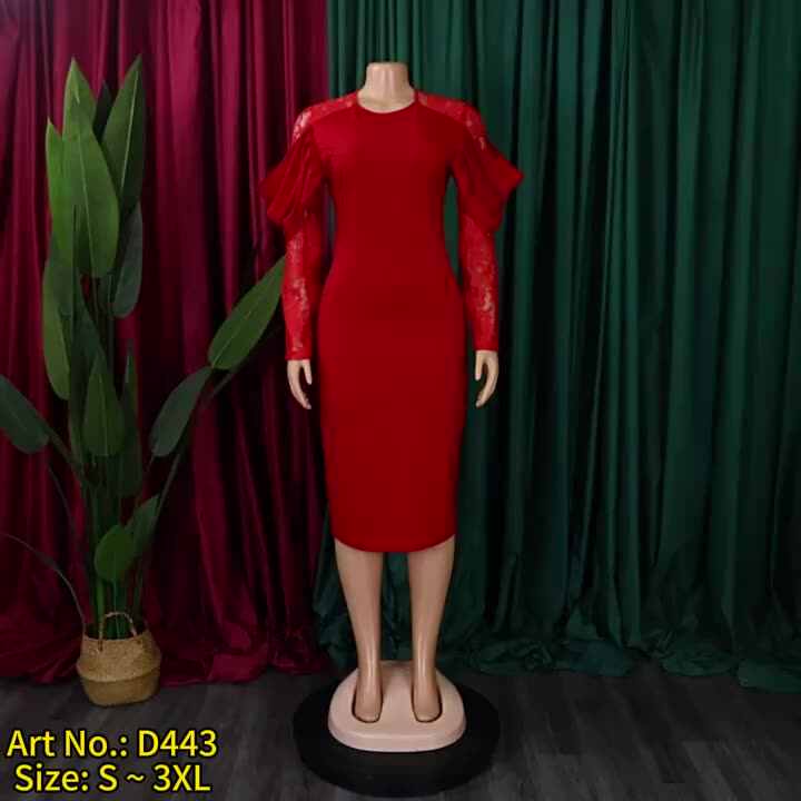 D443 Elegant Dresses Perfect for Office Casual Wear