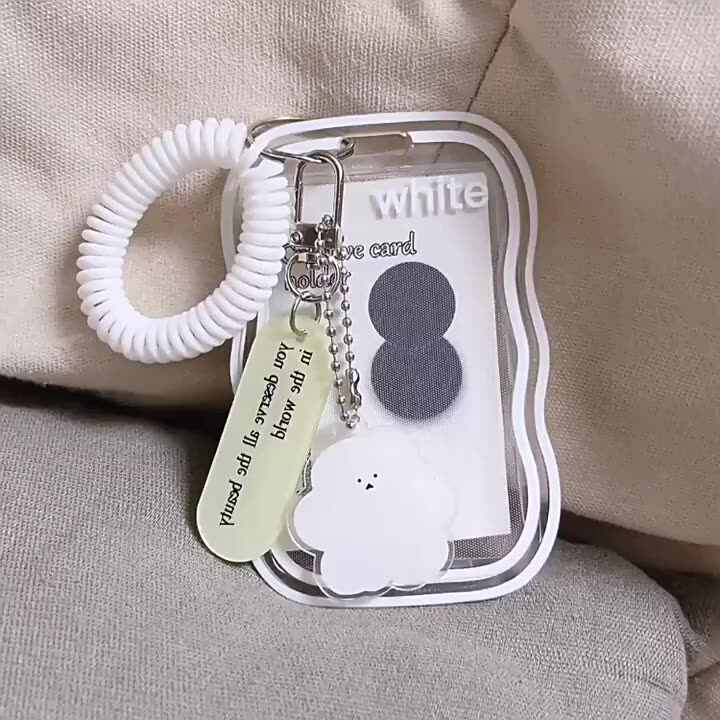 Porte-Badge En Plastique Transparent Étanche Pour Carte D'Identité Avec