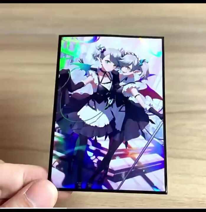 Custom Anime Yugioh Standard Size Print Hologram Art Printing Game Card  Sleeves Plastic Trading Card Sleeves