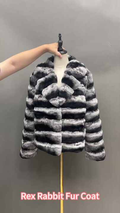 Wholesale Women's Chinchilla Fur Coat | Real Rex Rabbit Fur Jacket