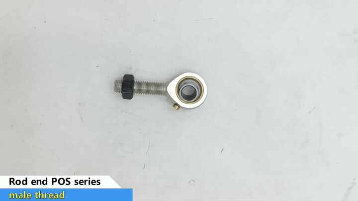FOCMKEAS POSB6 Spherical Rod End Bearings 0.375"(3/8") Bore Pre-Lubricated Joint Bearings Set, Self-Lubricating Rod End Male Thread Connector Bearing With 3/8-24 UNF Jam Nut - View #11