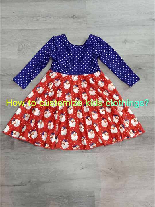 Qingli OEM Christmas Baby Dresses 0-12 Months Santa Dresses for Kids Girls