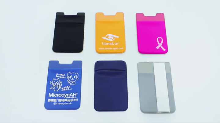 3m credit card sleeve Kbinter Slim Holder for Back of Cell Phone, Stretchy Ultra Lycra Self Adhesive Phone Pocket Stick On Wallet for ID Credit Card Pocket for iPhone Android Galaxy (Gray+White+Black) No Has Speaker Silicone Phone Credit Card Plastic