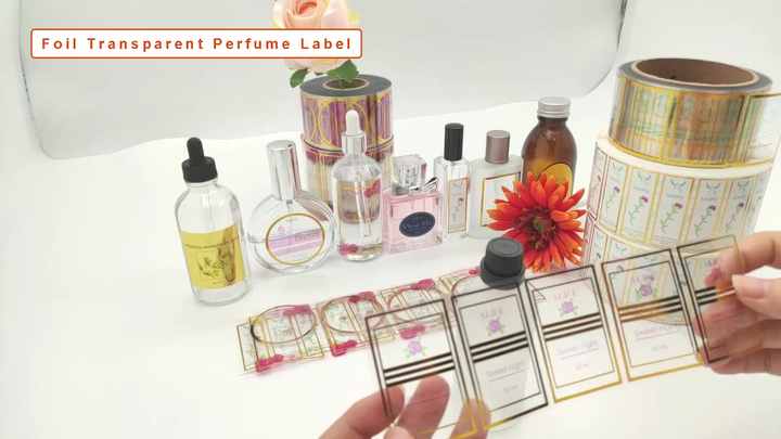 Perfume Bottle Waterproof Vinyl Papercheap Low MOQ Label