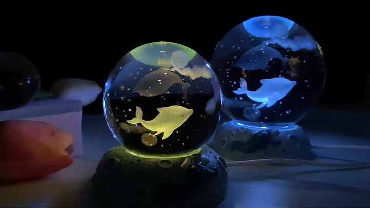 Boule à Mémoire Vidéo - Sphère Lumineuse 3D Avec 4 Go De Stockage - Téléchargez Vos Vidéos Et Photos - Cadeau Personnalisé Pour Anniversaire & Mariage
