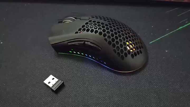 軽量ハニカムグリーンルミナス7ボタンZIYOULANGX3Esportsゲーマー