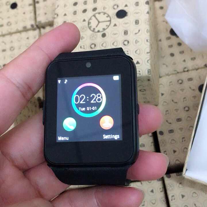 GT08 スマートウォッチ メンズ SIMカード対応 36-40mm サイズ ブラック