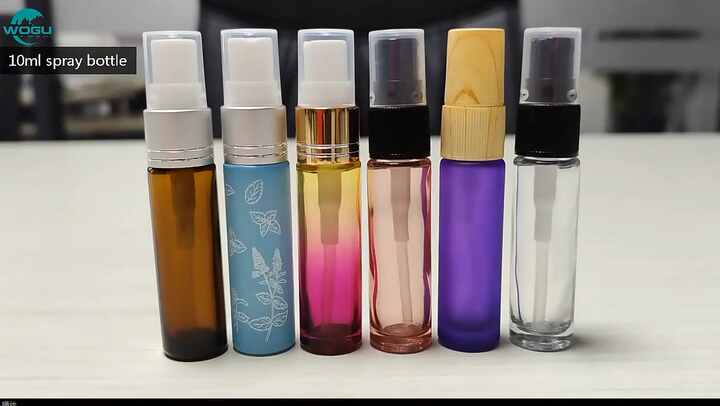 Free Sample Gold Silver Sprayer Cosmetic Packaging 10ml Macaroon