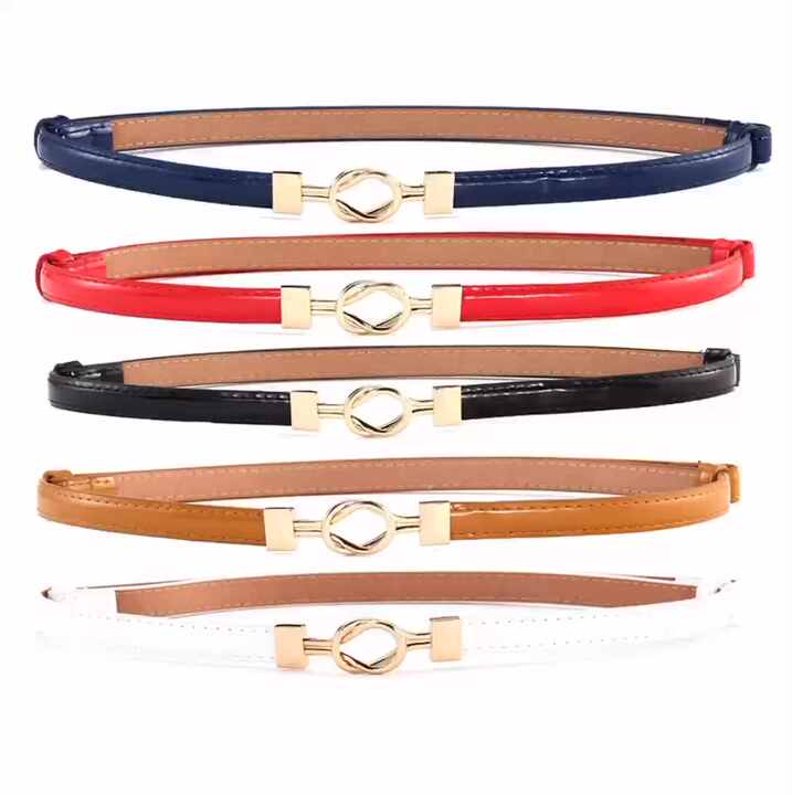 knee length dresses for ladies Adjustable PU Leather Ladies Dress Belts Skinny Thin Women Waist Belts   ASHORE SHOP