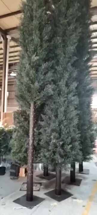 Piante Artificiali Pino E Cedro Con Pigne Vere - 3 Piedi (90 Cm) - Set Da 2 Alberi Finti Per Interni/Esterni - UV Resistant - 2