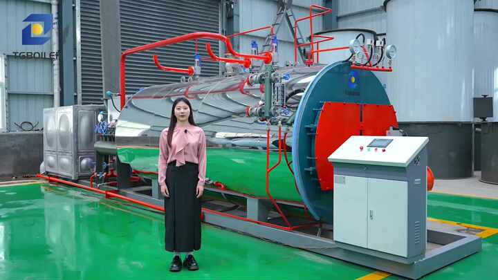 China Price 10 15 20 25 30 Ton Automatic Fire Tube Natural  Gas LPG Diesel Waste Oil Fired Industrial Steam Boiler