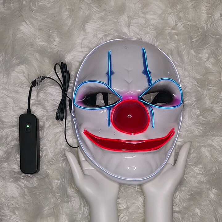 プラスチックLEDライトアップELワイヤーマスクPayday2をテーマにした