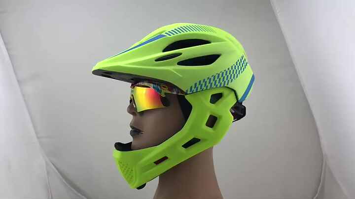 Children Scooter Balancer Full Face Protection Helmet Removable Chin Bike  Helmet With Rear Light Professional Cycling Equipment| Alibaba.com