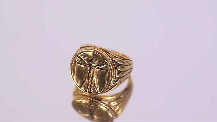 Simple Classic Dome Rings for Men 4mm Stainless Steel Custom Logo