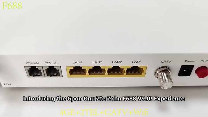 ZTE F688 Router - High Dual Band Wifi Gpon Ont Onu Router