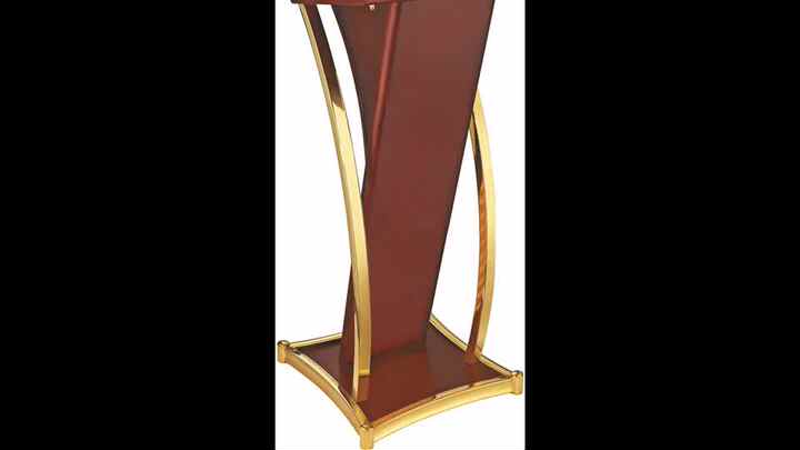 Hotel Modern Design Titanium Rostrum Lectern Podium