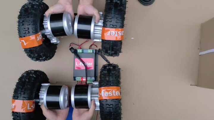 24V 4WD DCブラシモーターコントローラー 50A ワイヤレス
