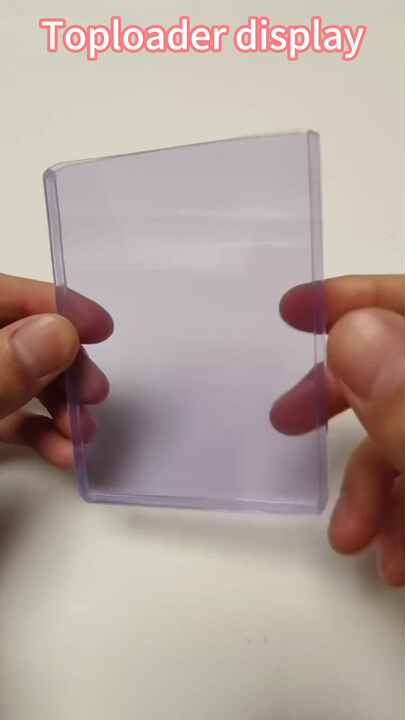 card binder sleeves that hold 4 cards 400 Pack Card Sleeves Hard Plastic, Arjiekwei 3