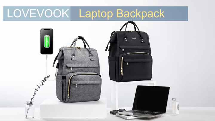 Lovevook Waterproof Stylish Ladies Laptop Backpack 14-17 Inch