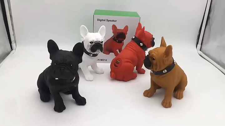 ビッグヘッドブルドッグスピーカーフレンチブルドッグワイヤレスタッチ