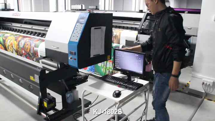 Kingjet Industrial Digital Flex Solvent Inkjet Printer