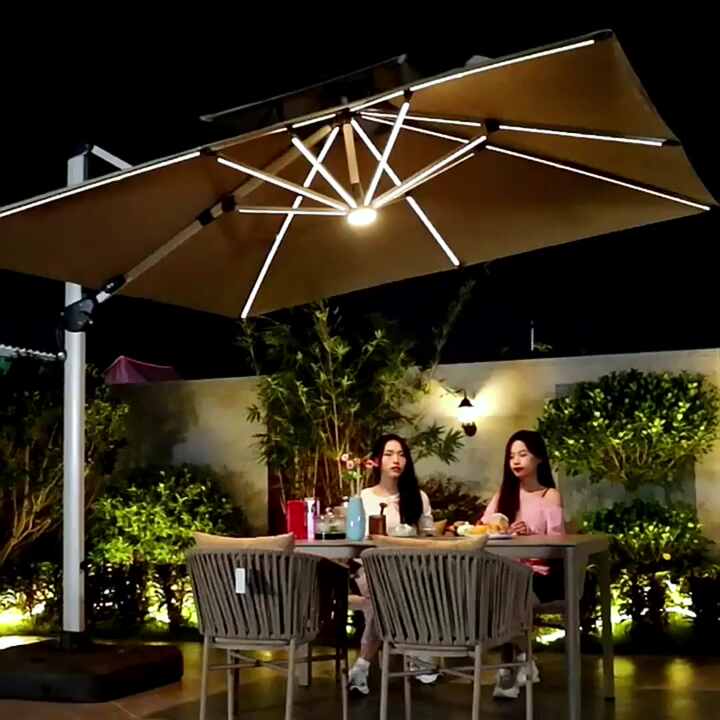 commercial patio umbrellas offset Offset Cantilever Umbrellas