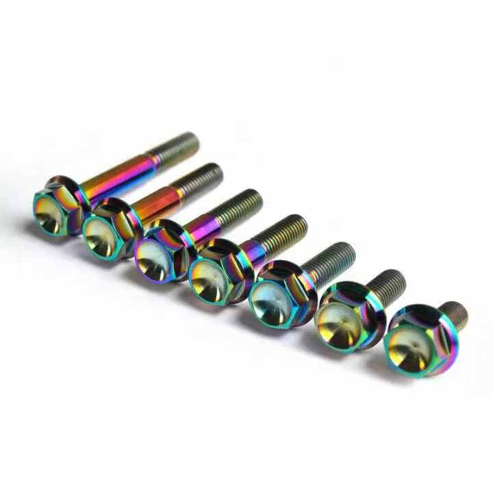 Set Bulloni E Dadi M6 Arancioni In Lega Alluminio Per Moto (30 Pezzi) - Uxcell