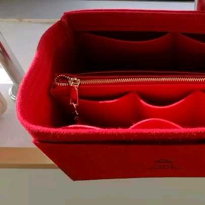 Pure Organizer Insert, Felt Bag Organizer With Zipper, Handbag