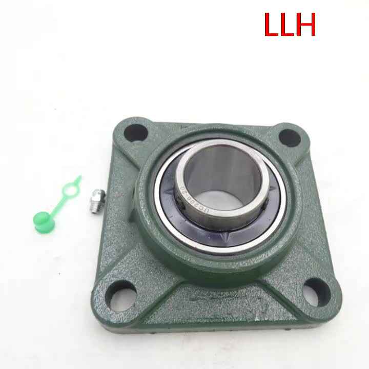 XIKE 2 Pcs UCF204-12 Bore 3/4" Pillow Block Square Flange Mounted Ball Bearings, Solid Cast Iron Base And Self Aligning Chrome Steel Sealed Bearings