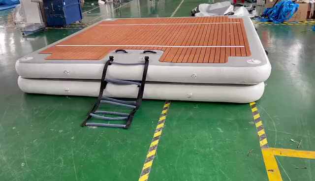 FKKFUCI Dock Acqua Piattaforma Galleggiante Piattaforma Gonfiabile Mare Letto Galleggiante Acqua Letto Galleggiante Gonfiabile Isola Galleggiante Bacino Galleggiante Grande Piattaforma,5 * 2M