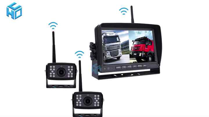7-Inch Monitor AHD Wireless Backup Camera System for Bus/Truck/VR