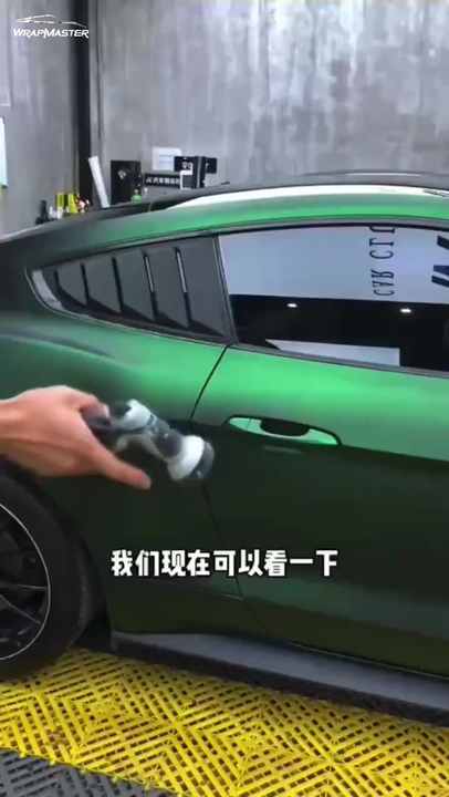 Tsautop Metallic Venom Green Vehicle Vinyl Wrap & Automotive Vinyl