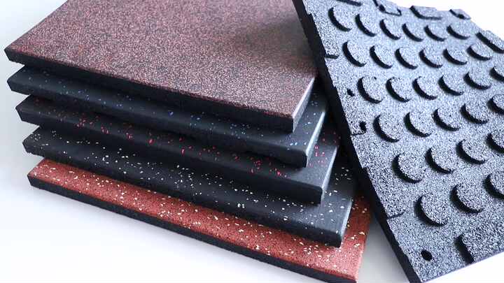 50cm*50cm*15mm factory high quality non toxic gym rubber floor