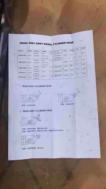 OTTO Original Engine 8-98008363-3 4HK1 Cylinder Head