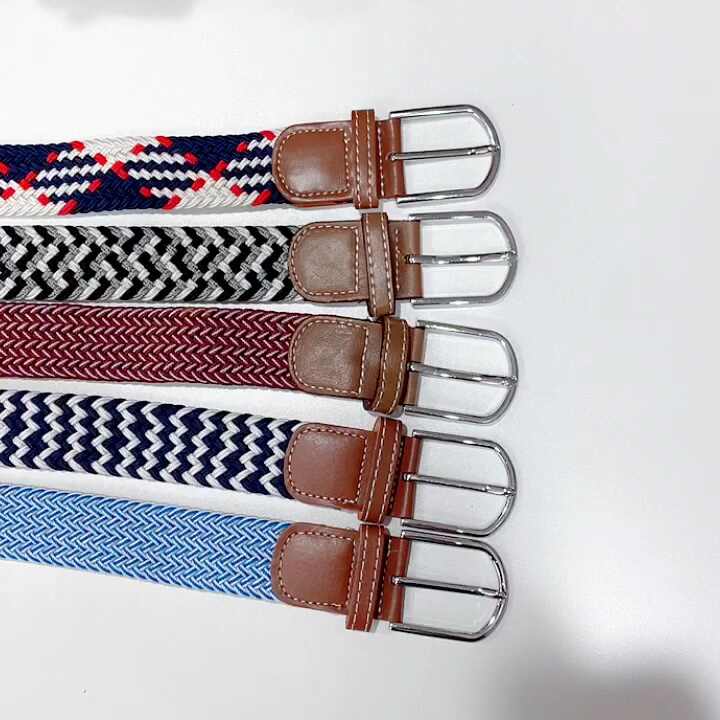 Essentials 42 colori tela intrecciata cintura elastica tessuto