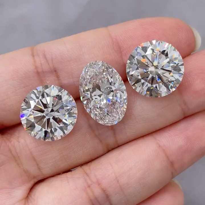 Wholesale D VS1 1CT White HPHT CVD Lab Grown Diamonds