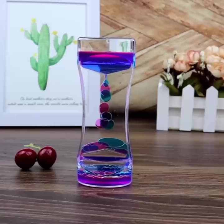 New Liquid Timer Sensory Toy Relaxation Liquid Motion Bubbler Timer Lava  Lamp