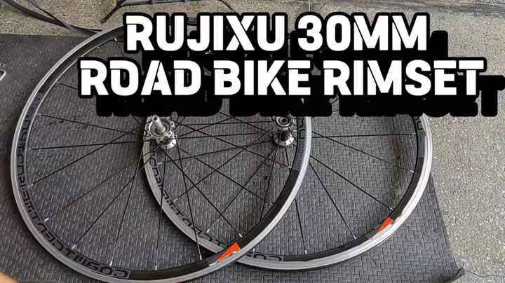 Rujixu Carbon Fiber Aluminum Alloy Road Bike Wheel Set With V Brake